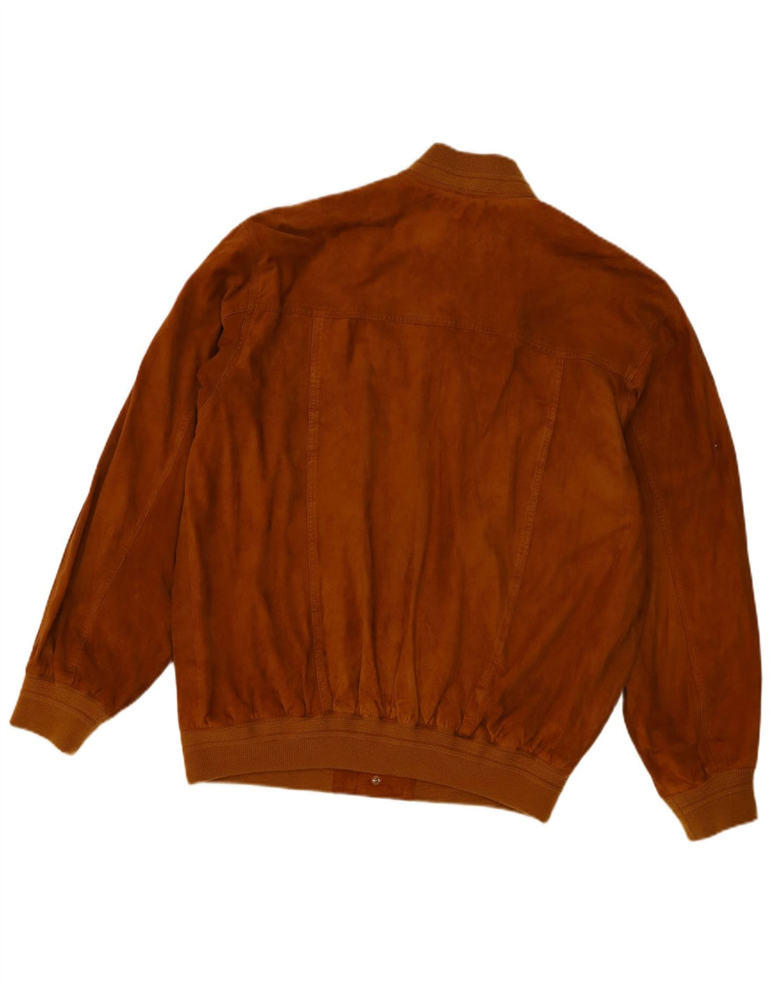 Bomber vintage pentru bărbați din piele intoarsa UK 40 mare, maro, din piele