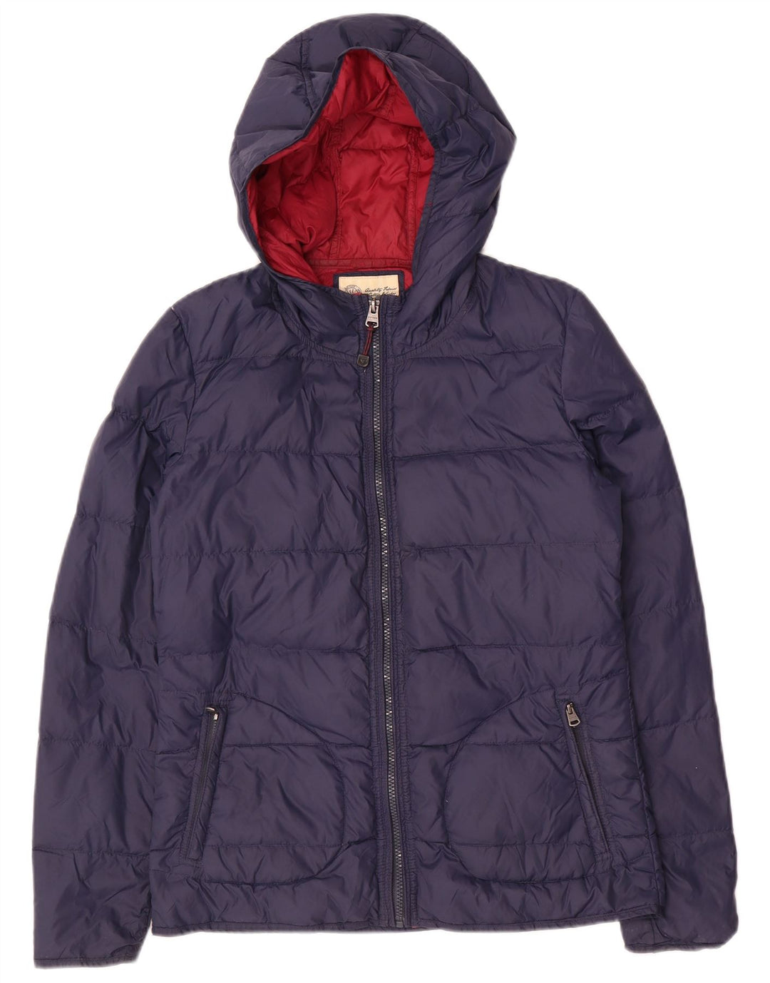 FAT FACE Jachetă căptușită cu glugă pentru femei UK 10 Small Navy Blue Marine