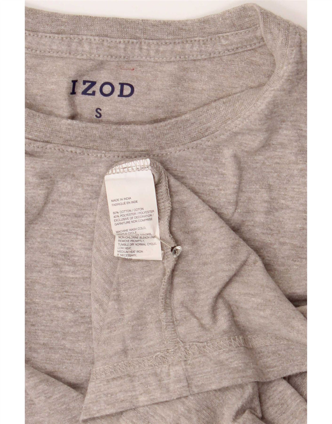 Izod Bărbați Tricou Top Mic Gri Bumbac