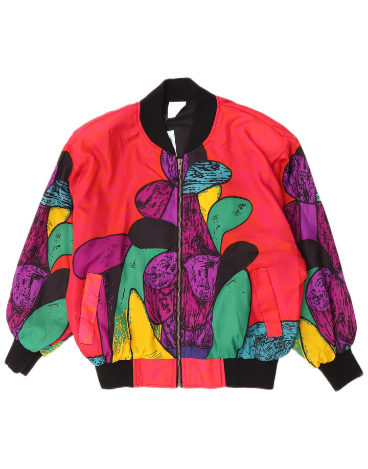 Jachetă Bomber Vintage pentru femei cu model abstract IT 46 mare multicoloră