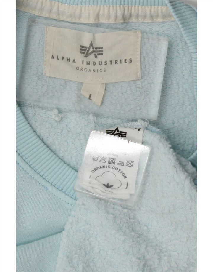 Hanorac pentru bărbați Alpha Industries Pulover mare albastru