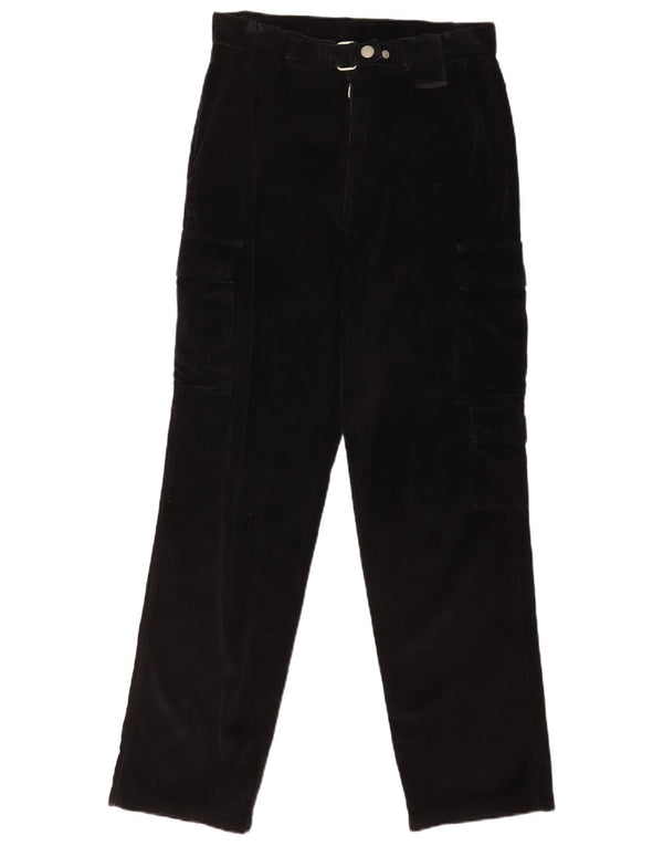 Belstaff Pantaloni cargo din velur pentru femei IT 46 Large W30 L31 Black Bumbac