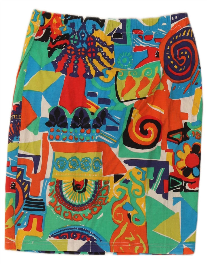 Fusta Dreaptă Vintage Femei IT 42 Medium W26 Multicolor
