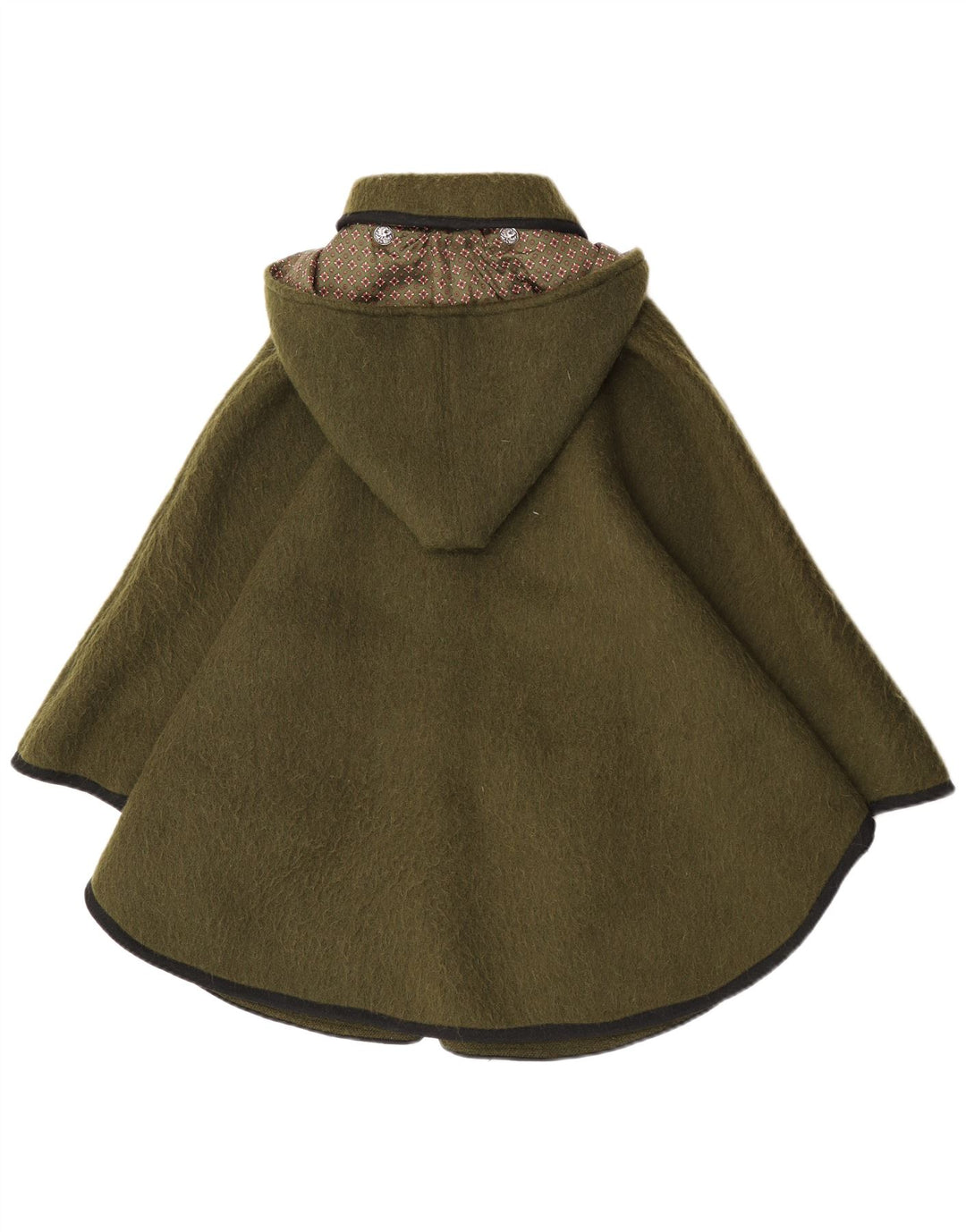 Orig. Dachstein Poncho cu glugă pentru femei IT 40 Small Khaki Lână nouă