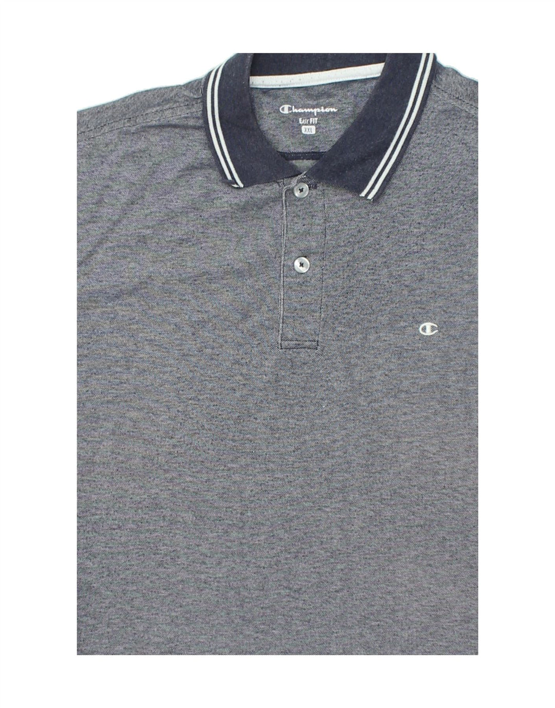 CHAMPION Mens Easy Fit Polo Shirt 2XL Blue Flecked Vintage Champion and Second-Hand Champion from Messina Hembry 
