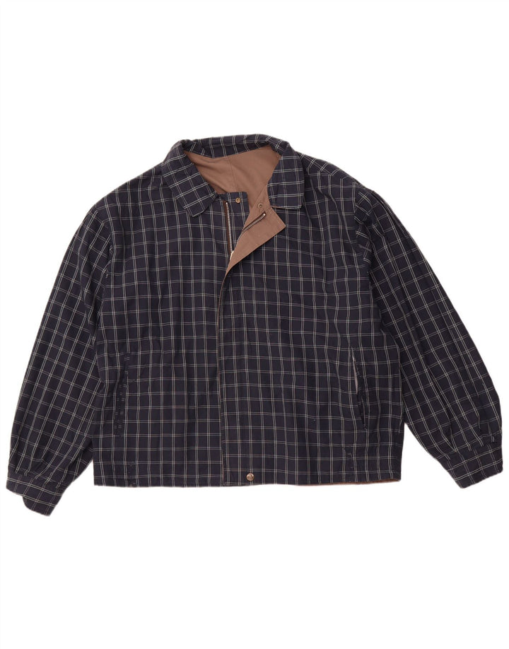 Jachetă reversibilă pentru bărbați VINTAGE UK 40, mare, maro, din poliester