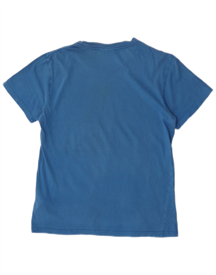 Tricou grafic pentru bărbați Adidas Top mic, albastru, bumbac