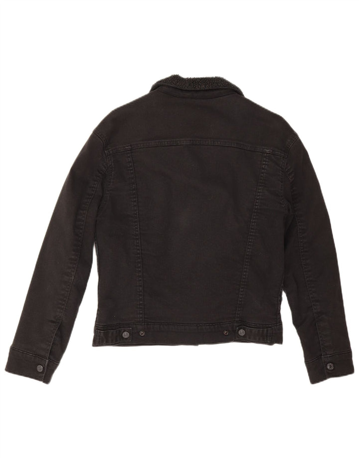 Jachetă Levi's Sherpa Denim UK 6 XS Bumbac negru