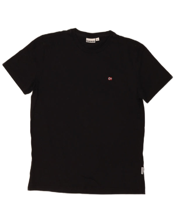 Tricou pentru bărbați Napapijri Top Medium Negru Bumbac
