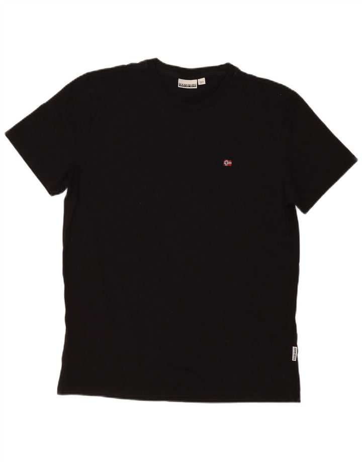 Tricou pentru bărbați Napapijri Top Medium Negru Bumbac