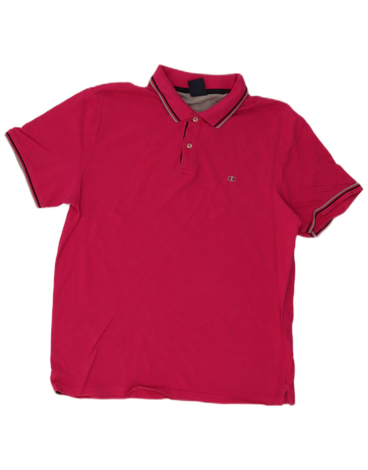 Tricou polo pentru bărbați CHAMPION 2XL bumbac roz