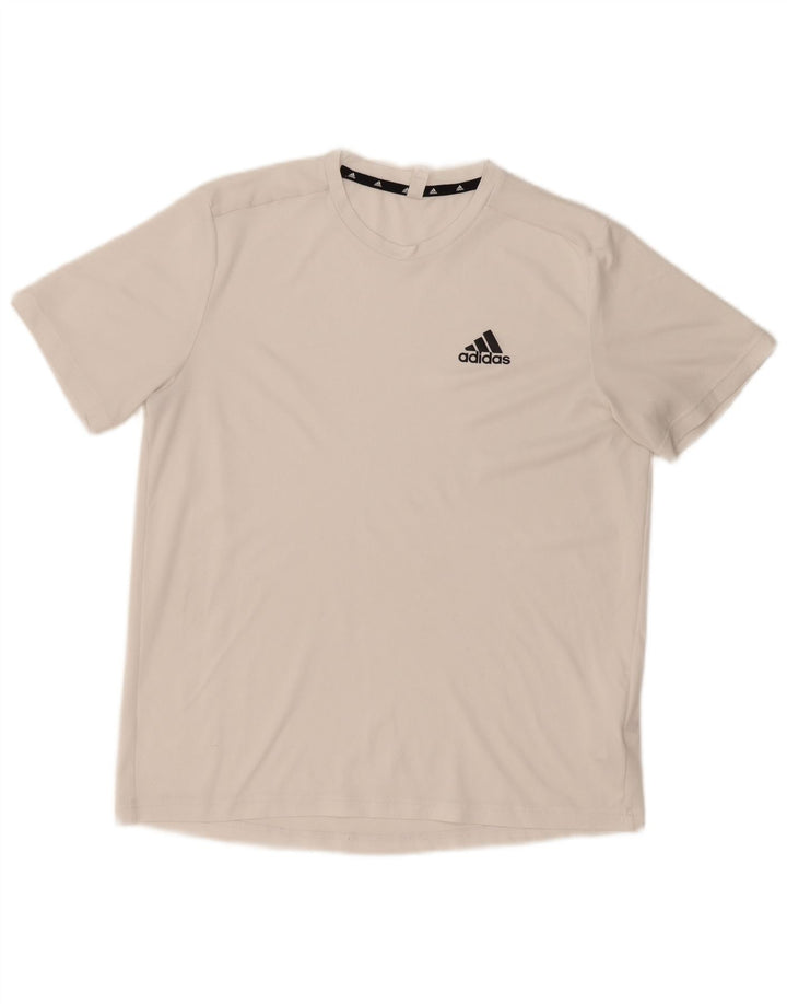 Tricou pentru bărbați Adidas Aeroready Top Medium Alb Poliester