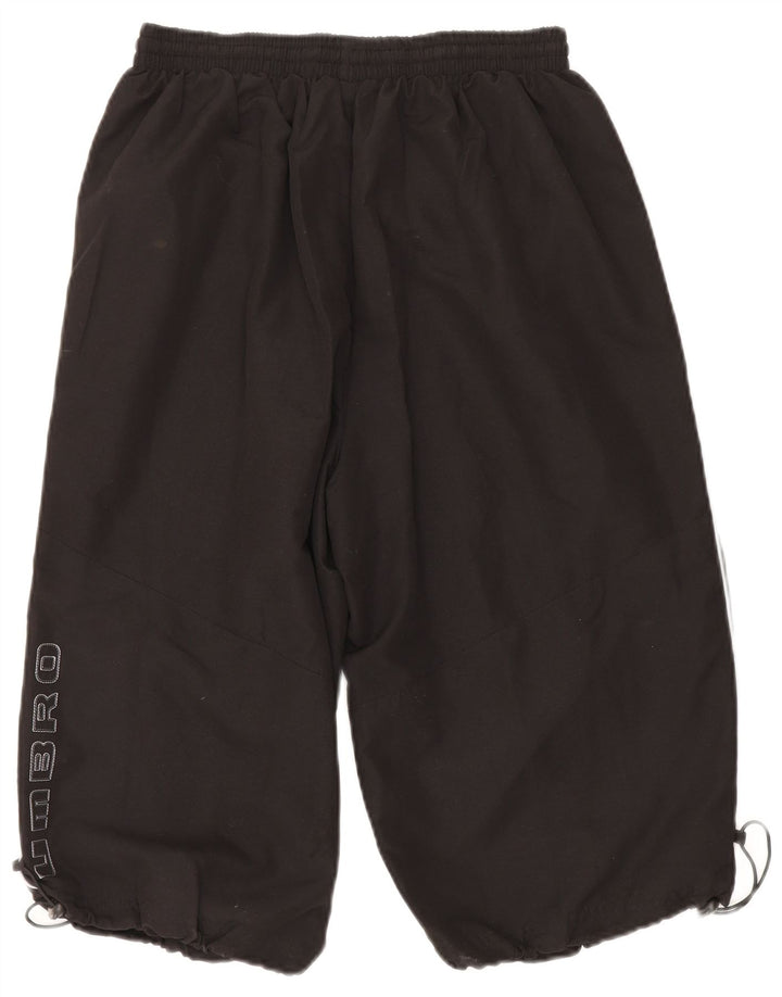 Pantaloni scurți sport Umbro pentru bărbați, cu grafică, poliester, negru