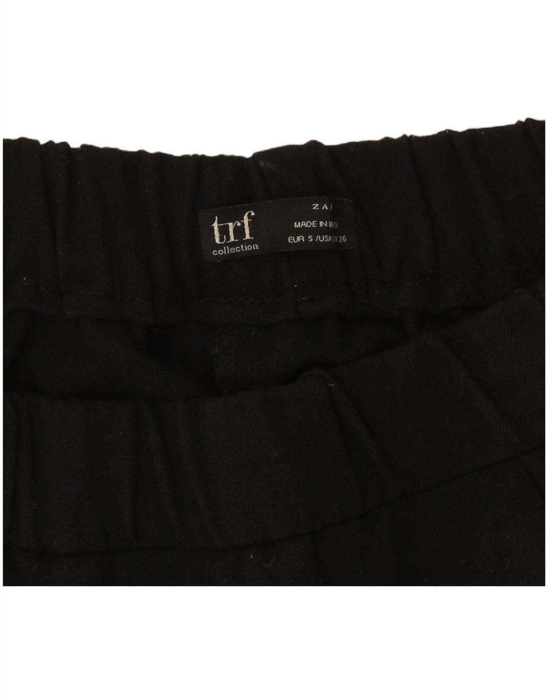 Pantaloni slim decupați Zara pentru femei Mici L26 L24 Negri
