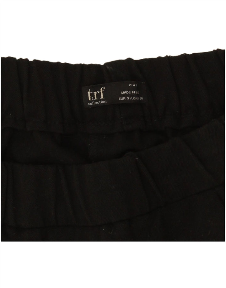 Pantaloni slim decupați Zara pentru femei Mici L26 L24 Negri