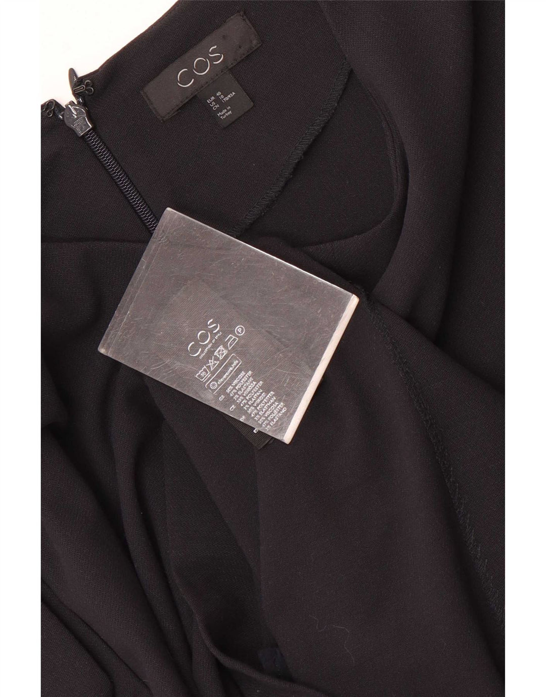 Cos Rochie supradimensionată pentru femei cu mâneci 3/4 EU 40 Viscoză medie neagră