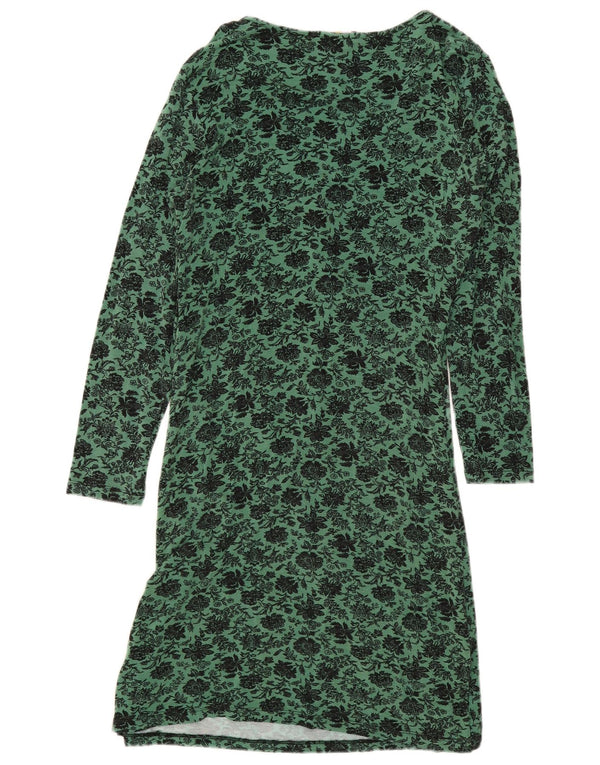 Rochie teacă cu mânecă lungă pentru femei Joe Browns UK 12 Medium Green Floral