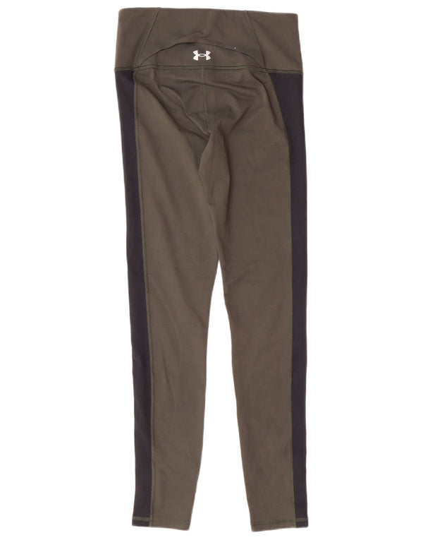Leggings pentru femei UNDER ARMOUR UK 10 Mici Kaki Poliester color bloc