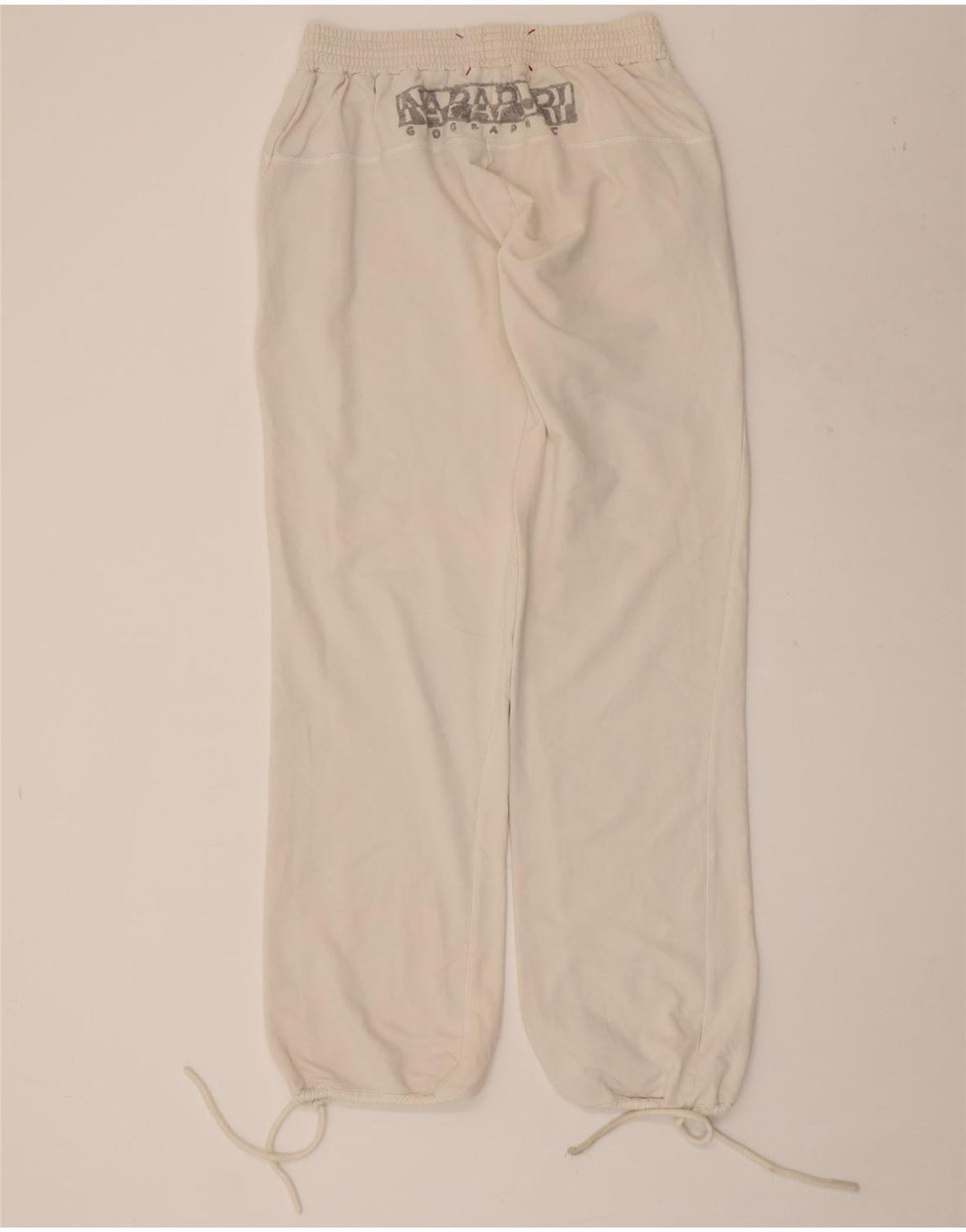 NAPAPIJRI Pantaloni de trening grafic pentru femei Joggeri UK 12 Medium White