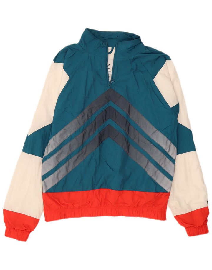 Trening pentru bărbați ADIDAS Jachetă de top, albastru, color block, nailon