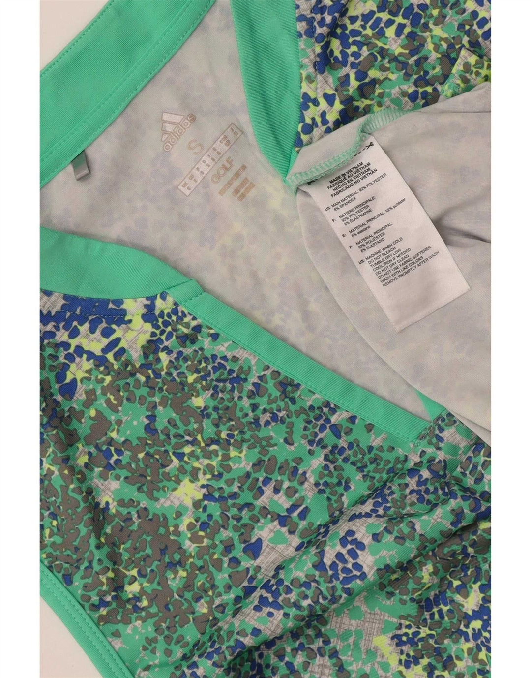 Vesta de golf pentru femei Adidas Top UK 10 Poliester cu pete verzi mici