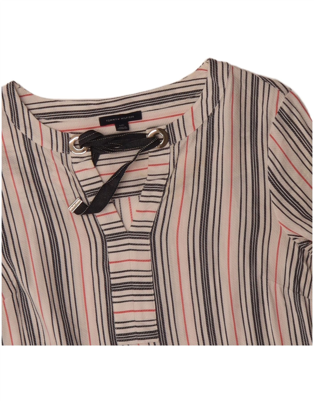 Bluză pentru femei TOMMY HILFIGER Top UK 16 mare, multicolore, cu dungi