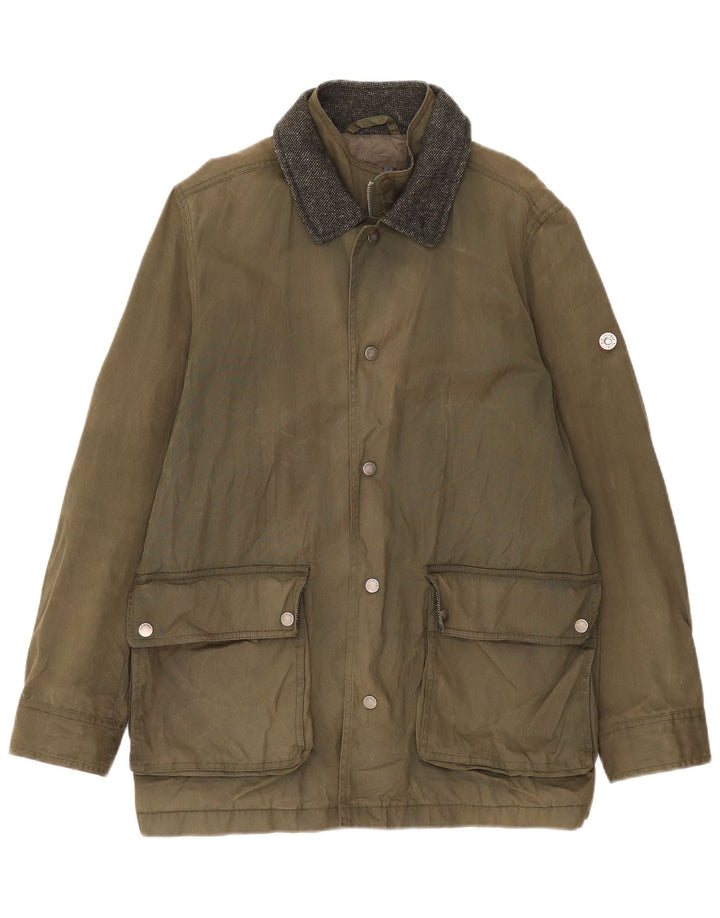 Jachetă pentru bărbați Ben Sherman din bumbac cerat UK 38 Bumbac kaki mediu