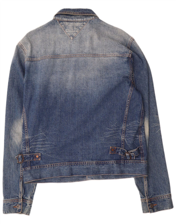 Jachetă de denim pentru femei Tommy Hilfiger UK 16 mare, albastru, bumbac
