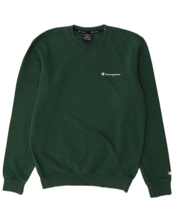 Pulover pentru bărbați Champion Regular Fit Pulover mic verde bumbac