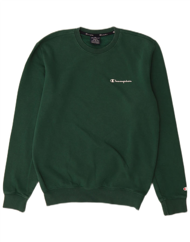 Pulover pentru bărbați Champion Regular Fit Pulover mic verde bumbac