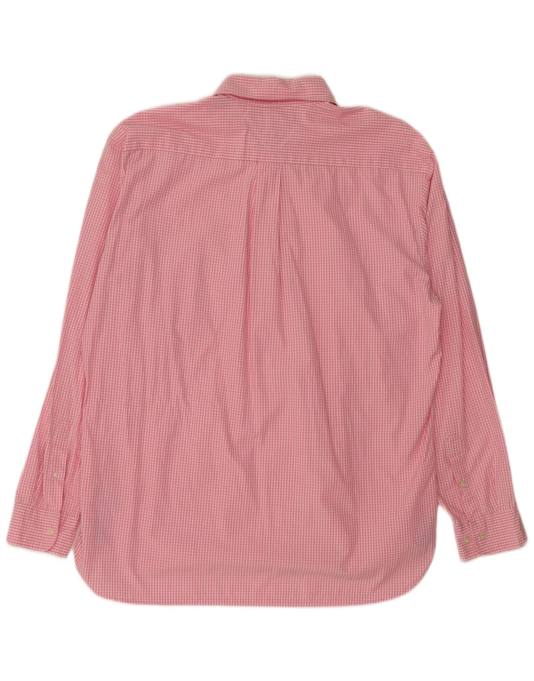 TOMMY HILFIGER Mens Shirt XL Pink Gingham Cotton