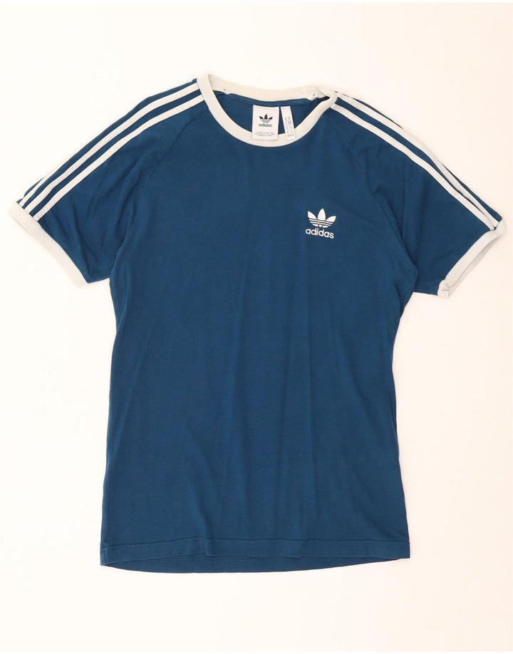 Tricou pentru bărbați Adidas Top Medium Blue Bumbac
