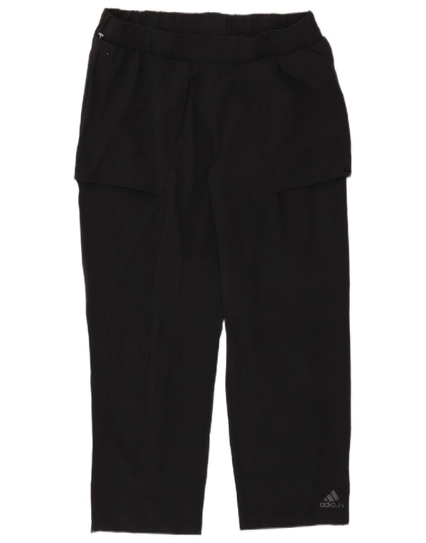 Pantaloni de trening Adidas Crop pentru femei UK 12/14 Medium Black Sports