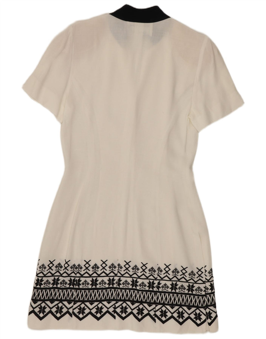 Gattinoni Rochie Teacă Femei Mâneci Scurte IT 44 Medium Alb Geometric