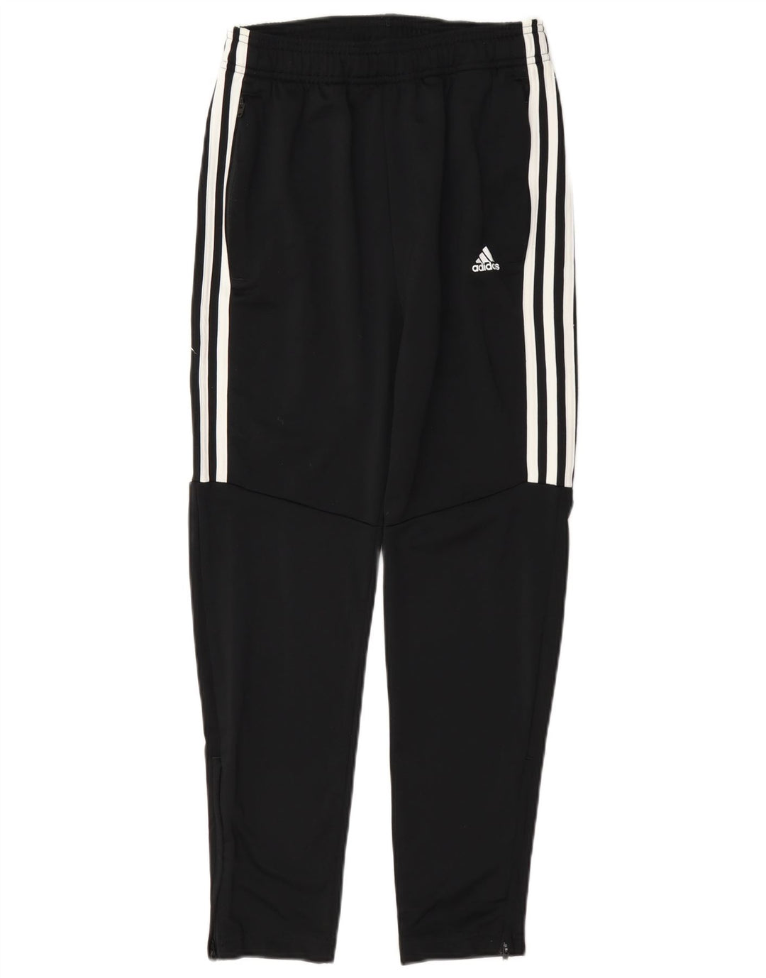 Pantaloni de trening Adidas Climalite pentru baieti 11-12 ani poliester negru