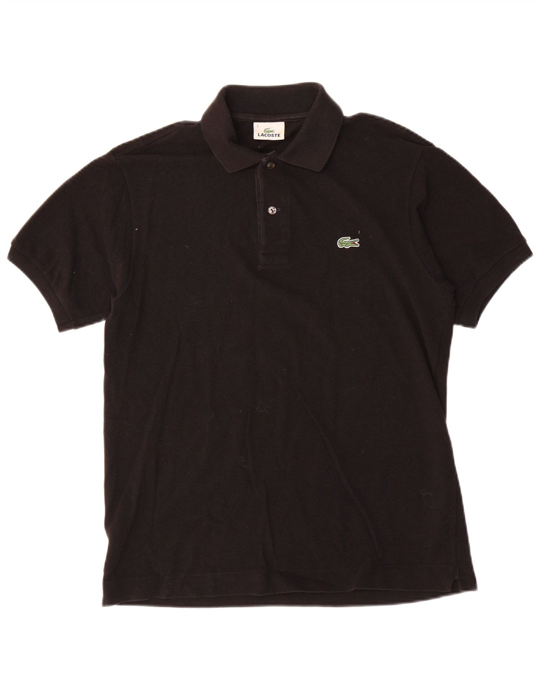 Tricou polo Lacoste pentru bărbați, mărimea 3, bumbac negru mic