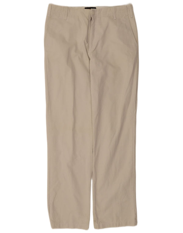 Pantaloni chino drepți pentru bărbați Zara EU 42 Large W32 L34 Bej Bumbac