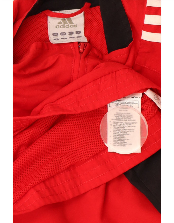 Jachetă de trening Adidas pentru bărbați Marea Britanie 36/38 Poliester Colorblock Roșu Mic