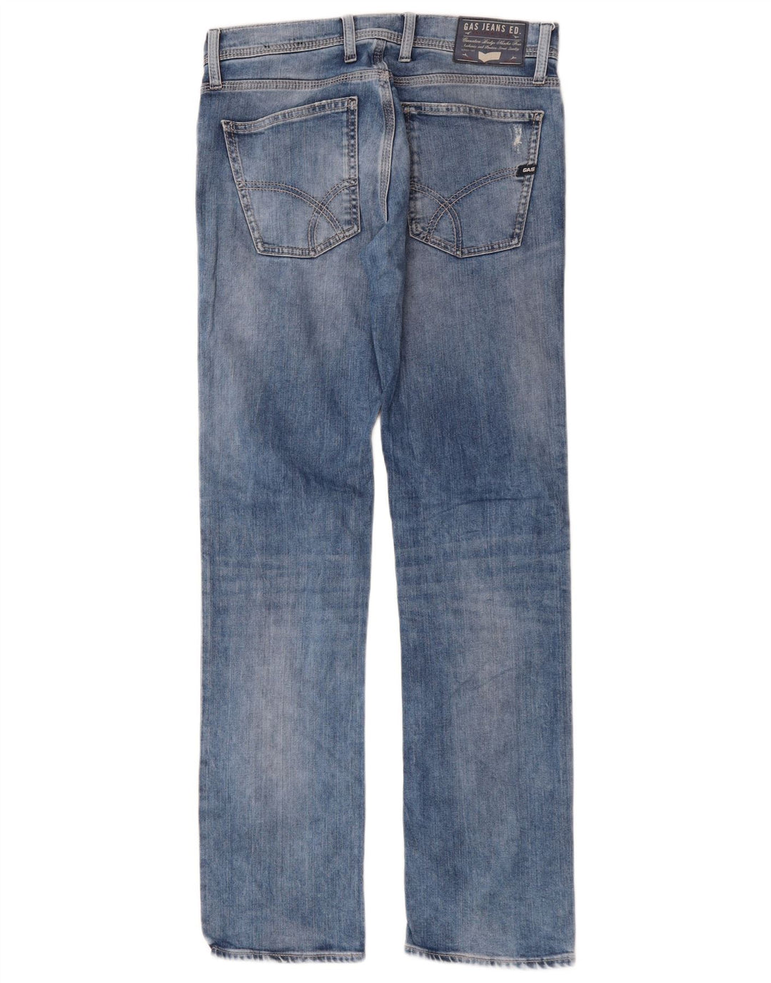 Blugi drepti pentru femei Gas W30 L34 Bumbac albastru