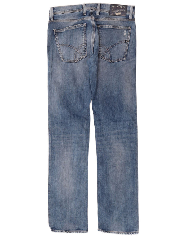 Blugi drepti pentru femei Gas W30 L34 Bumbac albastru