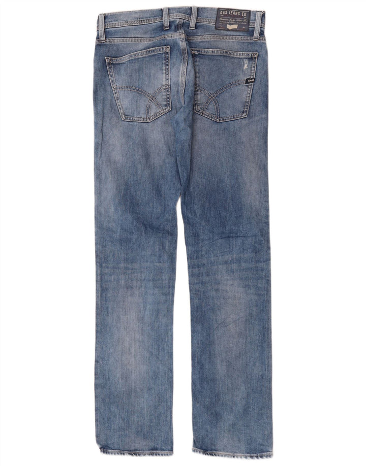 Blugi drepti pentru femei Gas W30 L34 Bumbac albastru