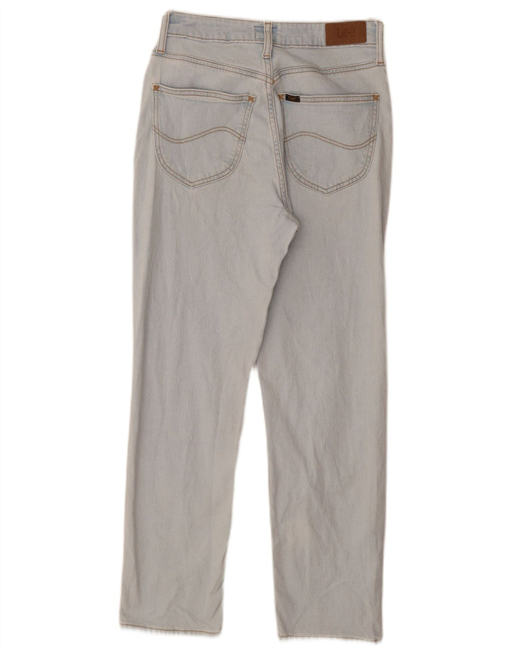 LEE Womens Carol Straight Jeans W26 L27 Blue Cotton