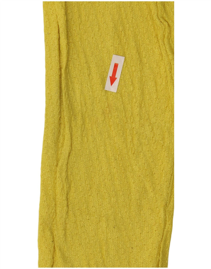 Pulover pentru damă Zara, cu decolteu triplu, UK 12, galben mediu
