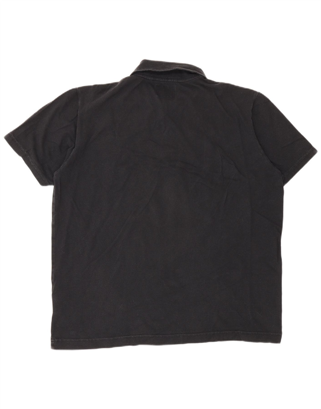 Tricou polo pentru bărbați Woolrich, bumbac negru mare