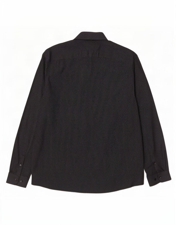 Cămașă pentru bărbați Angelo Litrico Mărimea 45/46 2XL Bumbac cu pete negre