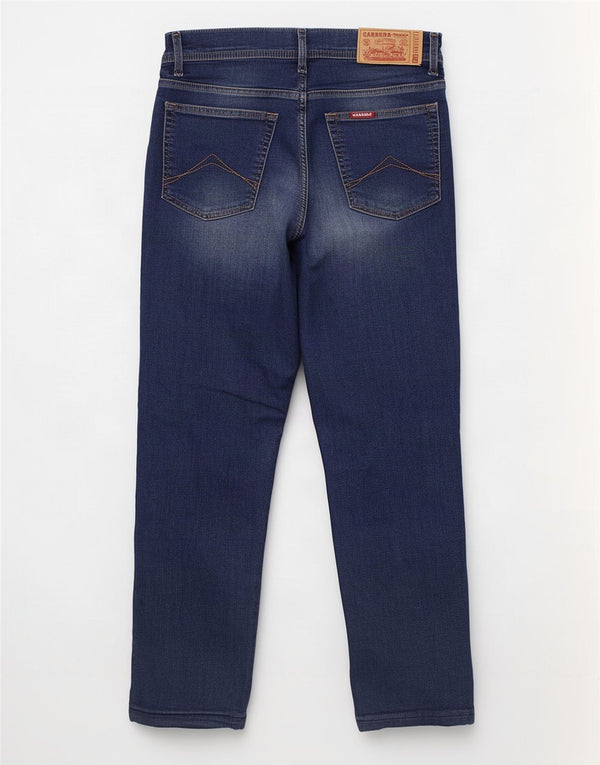 Carrera Mens 700 Relaxed Fit Tapered Jeans IT 46 Small W31 L27 Navy Blue