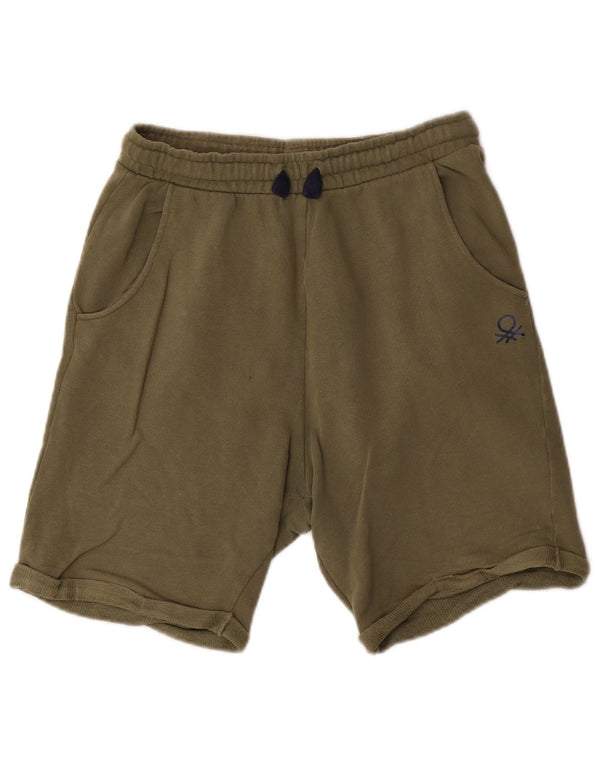 Pantaloni scurți sport Benetton pentru băieți 11-12 ani 2XL bumbac verde