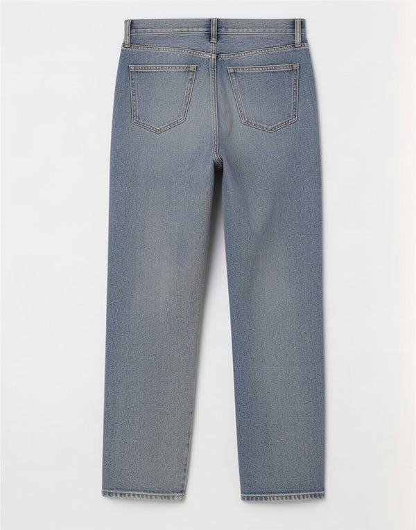 Gap Blugi drepți cu talie înaltă pentru femei US 6 Medium W28 L28 Albastru