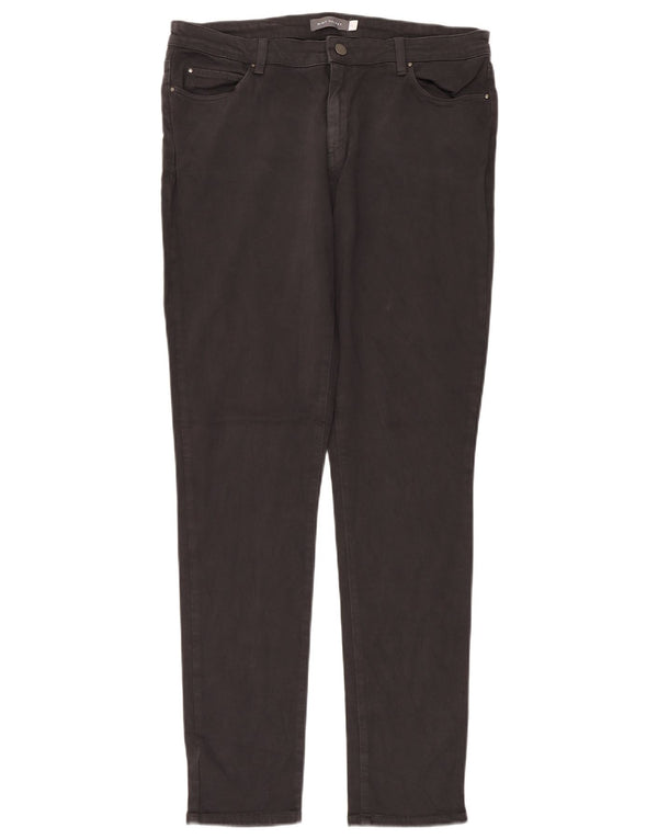MINT VELVET Pantaloni casual subțiri pentru femei UK 16 Large W34 L34 Bumbac negru