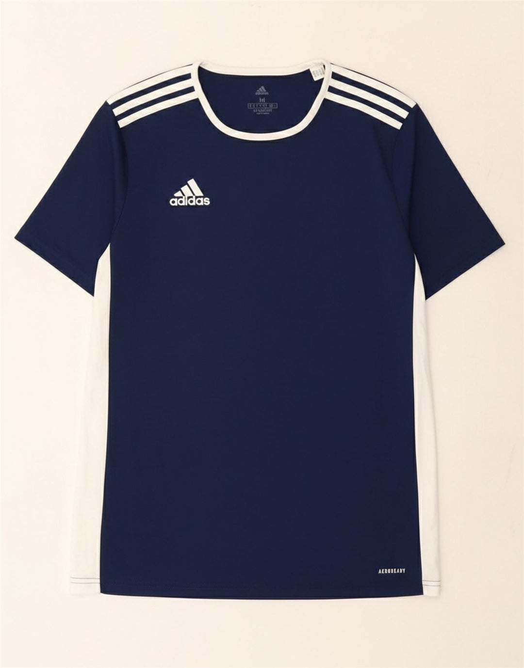 Tricou pentru bărbați Adidas Aeroready Top Mediu Bleumarin Poliester Colorblock